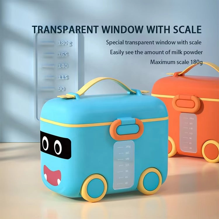 Food Grade- Bus Shaped Baby Powder Storage Box
