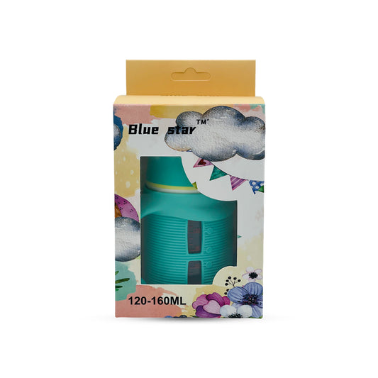 Blue Star Wide Caliber Glass Feeding Bottle (150 Ml)