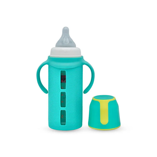 Blue Star Wide Caliber Glass Feeding Bottle (240 Ml)