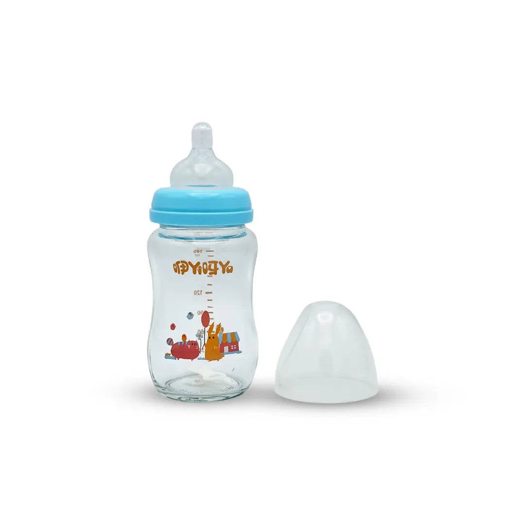 Wide Mouth Automatic Feeding Glass Bottle (180 ml)