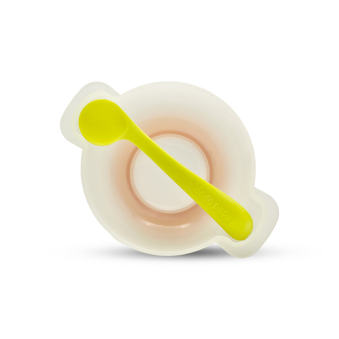 Baby Feeding Bowl with Spoon and Silicone Base
