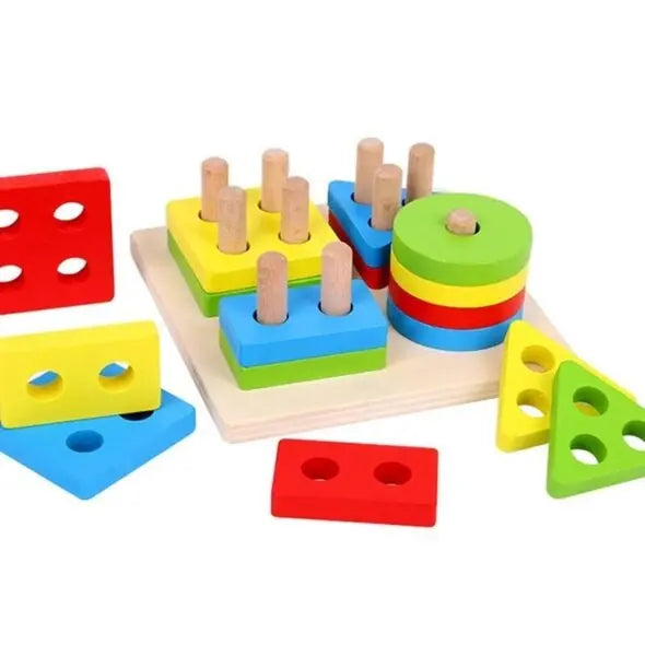 Wooden Montessori Toy Set for Toddlers β Caterpillar Toy, Xylophone & Geometric Shape Sorter (Pack of 3)