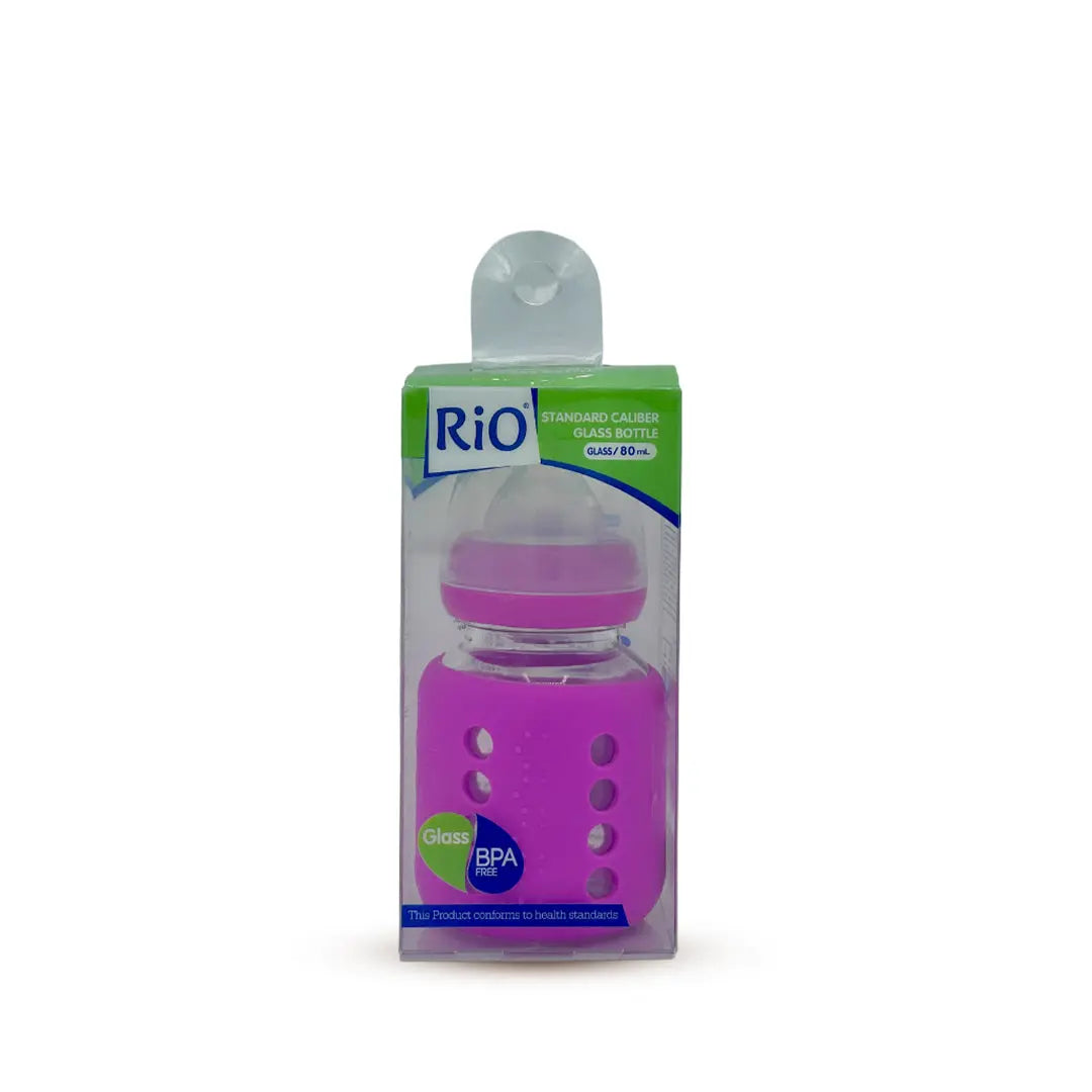 Rio Standard Caliber Glass Feeding Bottle (80 ml)