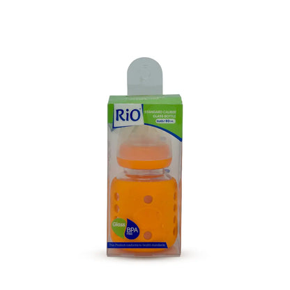 Rio Standard Caliber Glass Feeding Bottle (80 ml)