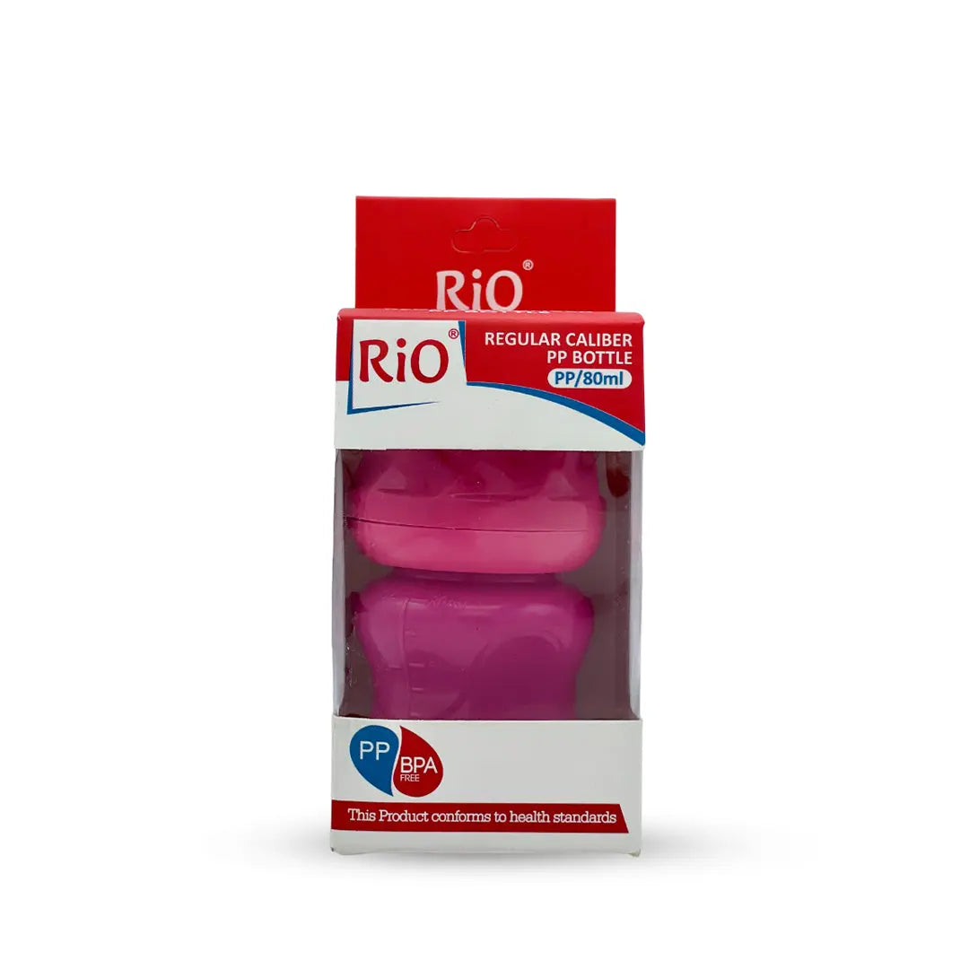 Rio'S Regular Caliber- Colored Pp Feeding Bottle (80 Ml)