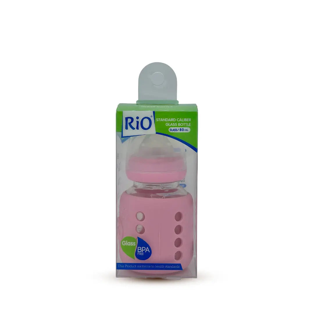 Rio Standard Caliber Glass Feeding Bottle (80 ml)