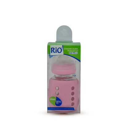 Rio Standard Caliber Glass Feeding Bottle (80 ml)