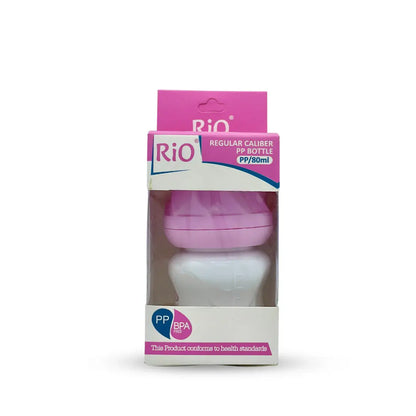 Rio'S Regular Caliber- White Pp Feeding Bottle (80 Ml)