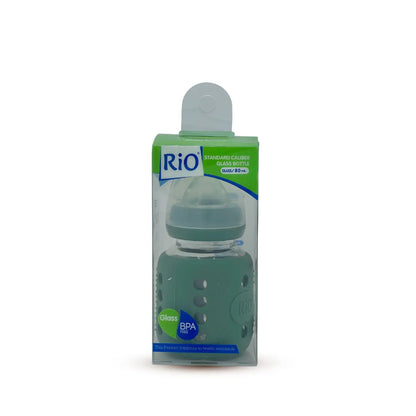 Rio Standard Caliber Glass Feeding Bottle (80 ml)