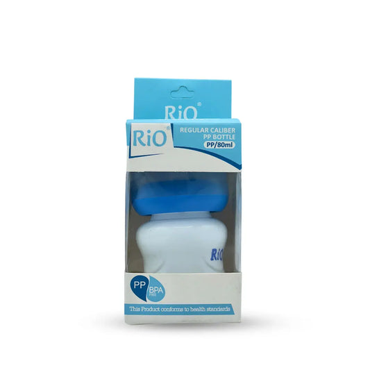 Rio'S Regular Caliber- White Pp Feeding Bottle (80 Ml)