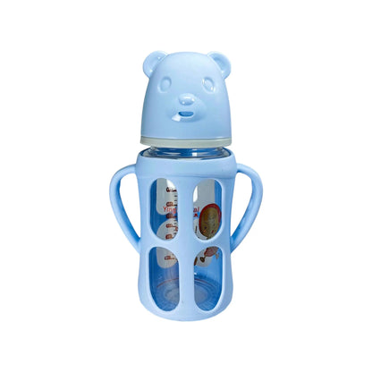 Blue Star Wide Caliber Feeding Bottle with Bear Cap (240 ml)