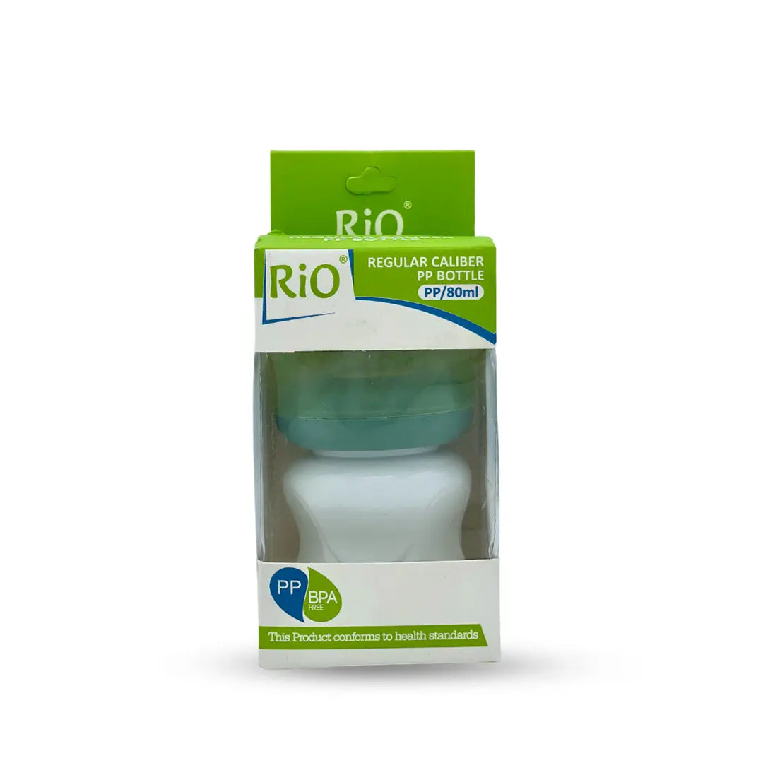 Rio'S Regular Caliber- White Pp Feeding Bottle (80 Ml)