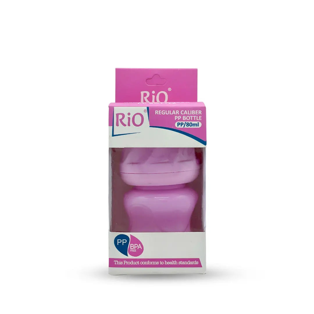 Rio'S Regular Caliber- Colored Pp Feeding Bottle (80 Ml)