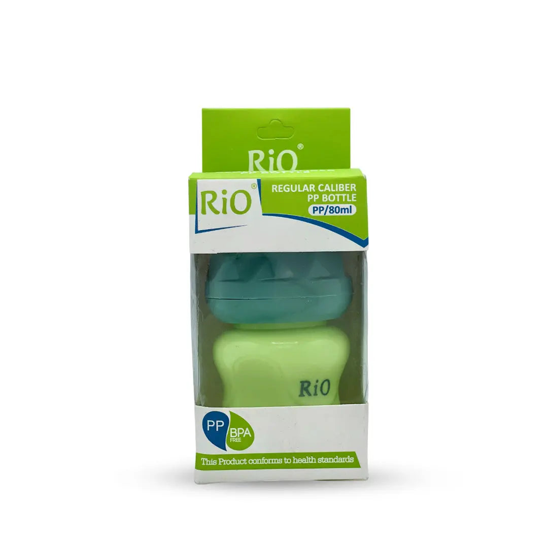Rio'S Regular Caliber- Colored Pp Feeding Bottle (80 Ml)