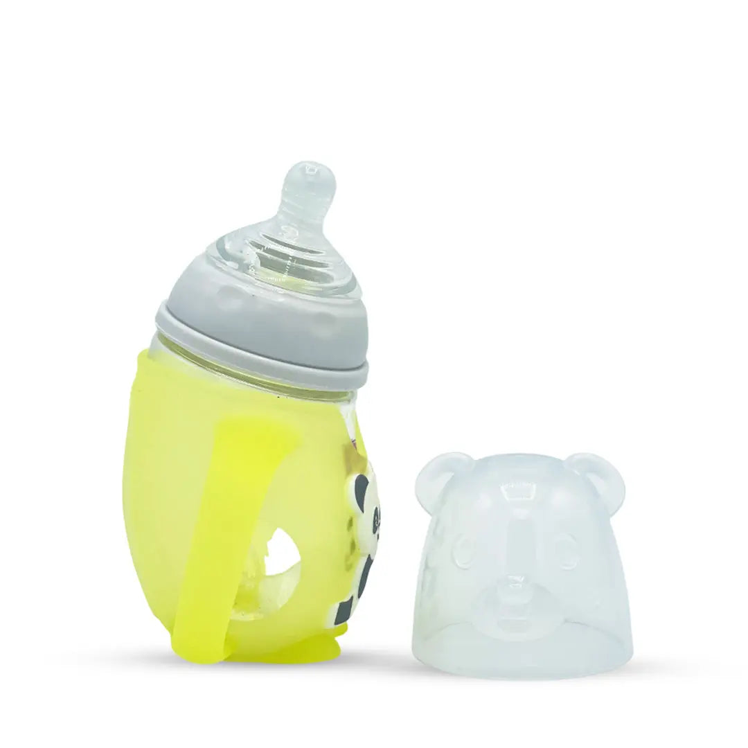 Xibeier's Glass Bottle with Panda Silicone Sleeve (150 ml)