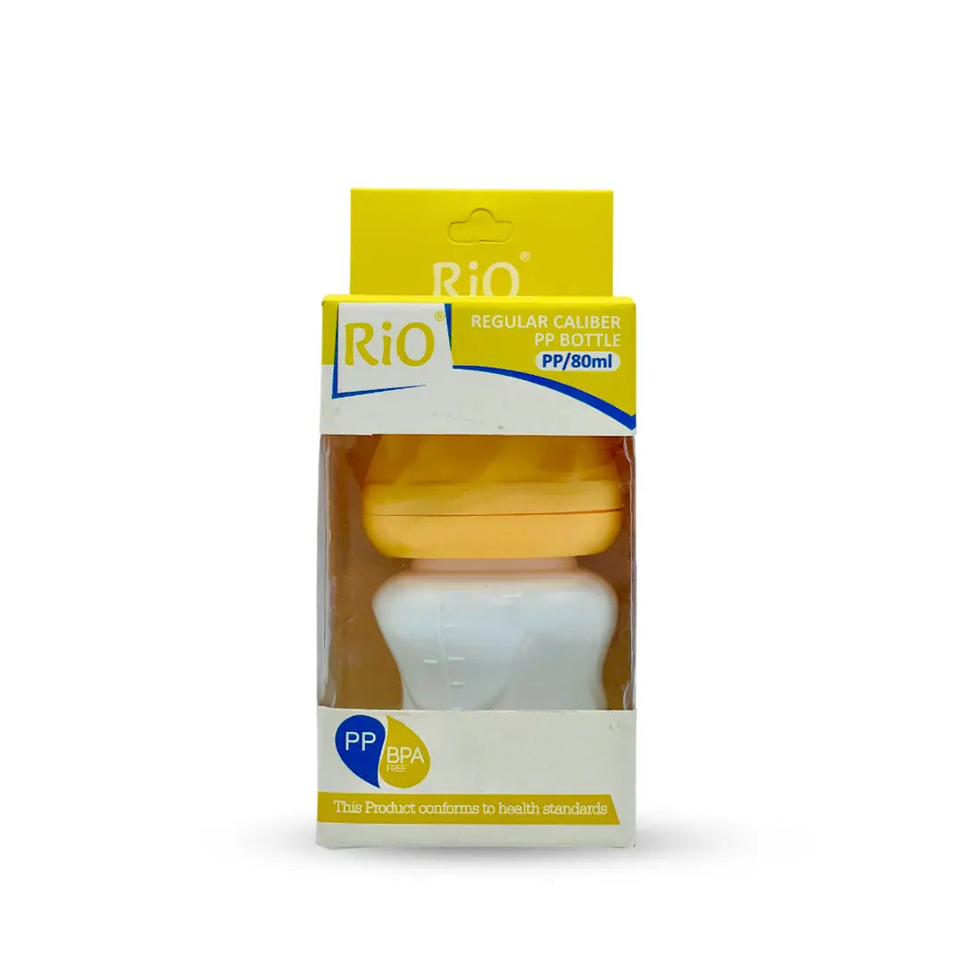 Rio'S Regular Caliber- White Pp Feeding Bottle (80 Ml)