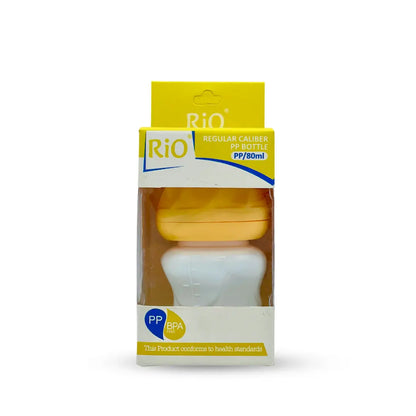 Rio'S Regular Caliber- White Pp Feeding Bottle (80 Ml)