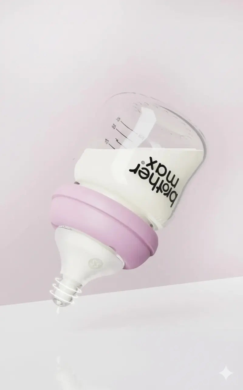 Brother Max New Born Glass Feeding Bottle (100 ml)