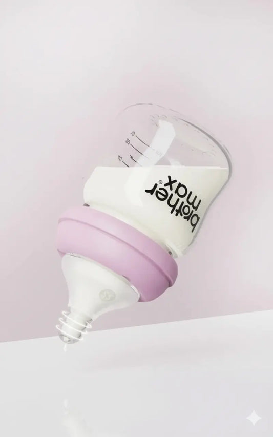 Brother Max New Born Glass Feeding Bottle (100 ml)