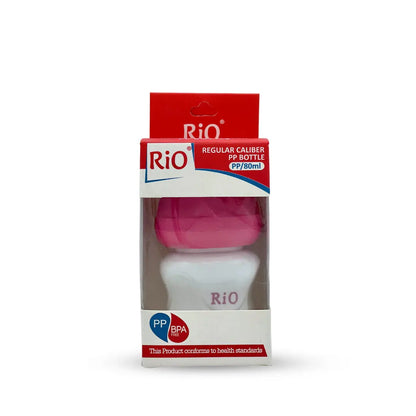 Rio'S Regular Caliber- White Pp Feeding Bottle (80 Ml)