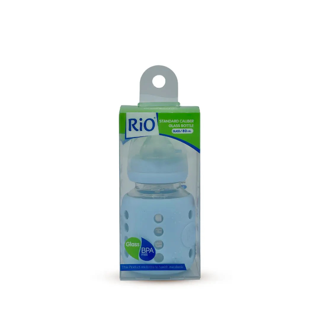 Rio Standard Caliber Glass Feeding Bottle (80 ml)