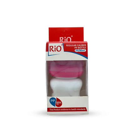 Rio'S Regular Caliber- White Pp Feeding Bottle (80 Ml)