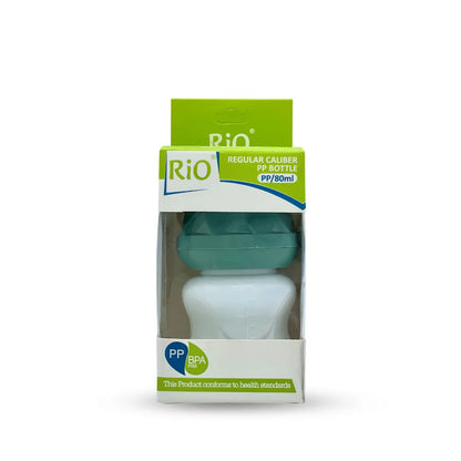 Rio'S Regular Caliber- White Pp Feeding Bottle (80 Ml)