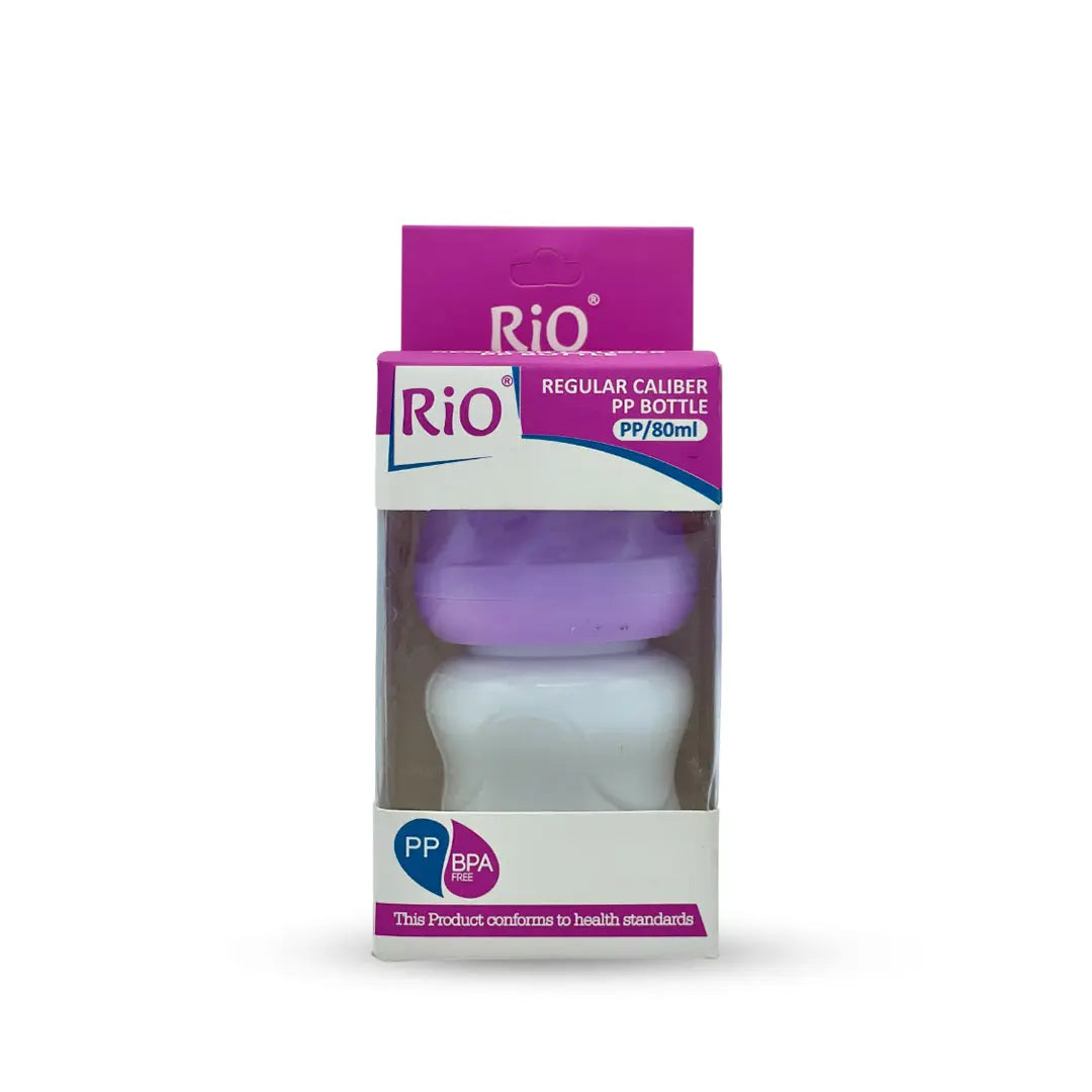 Rio'S Regular Caliber- White Pp Feeding Bottle (80 Ml)
