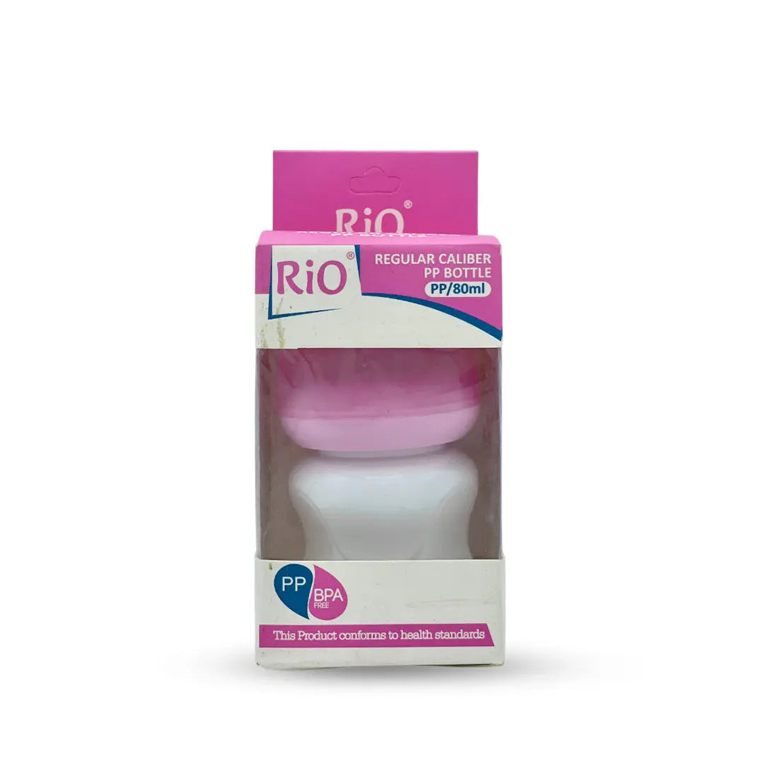 Rio'S Regular Caliber- White Pp Feeding Bottle (80 Ml)
