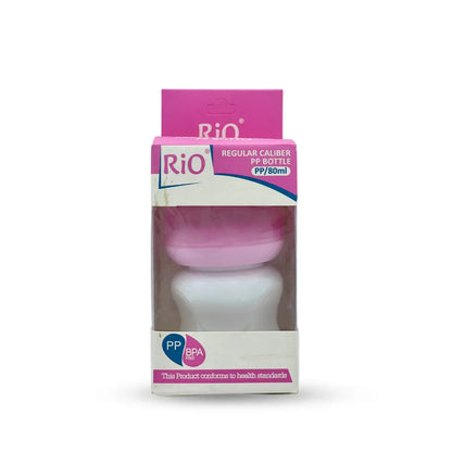 Rio'S Regular Caliber- White Pp Feeding Bottle (80 Ml)