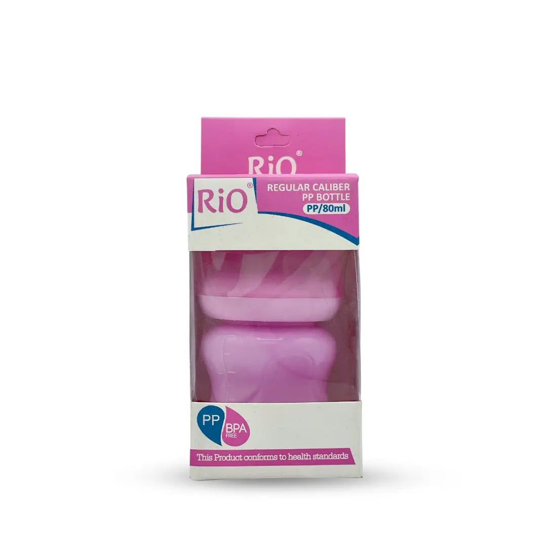 Rio'S Regular Caliber- Colored Pp Feeding Bottle (80 Ml)