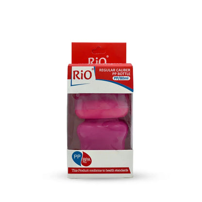 Rio'S Regular Caliber- Colored Pp Feeding Bottle (80 Ml)