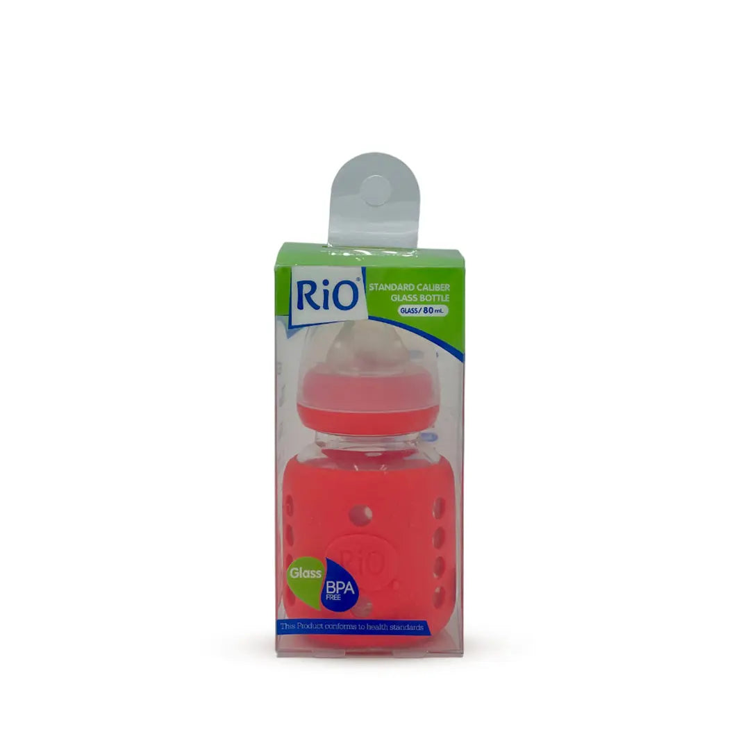 Rio Standard Caliber Glass Feeding Bottle (80 ml)
