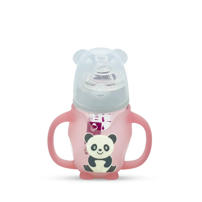 Xibeier's Glass Bottle with Panda Silicone Sleeve (150 ml)