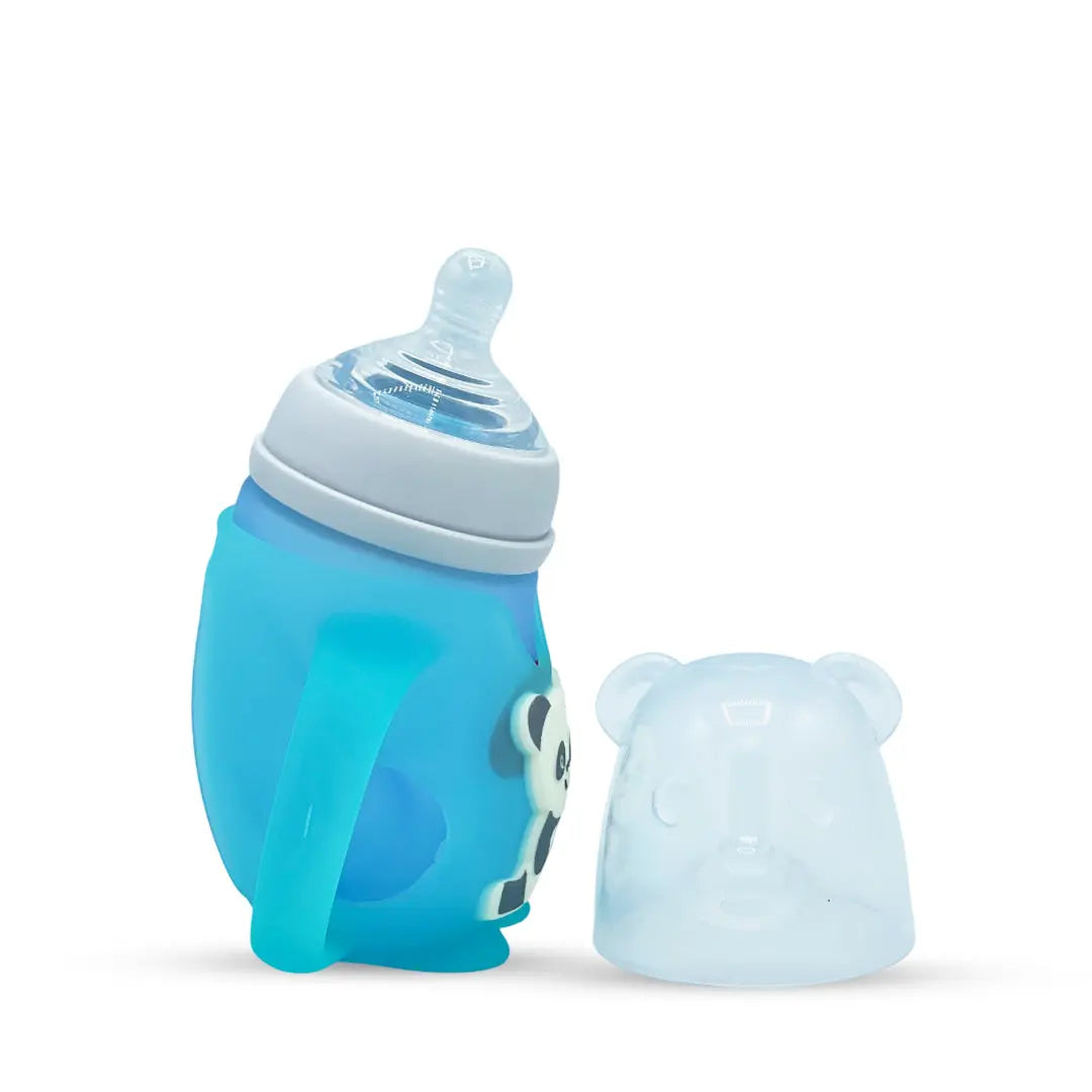 Xibeier's Glass Bottle with Panda Silicone Sleeve (150 ml)