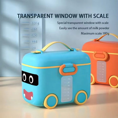 Food Grade- Bus Shaped Baby Powder Storage Box