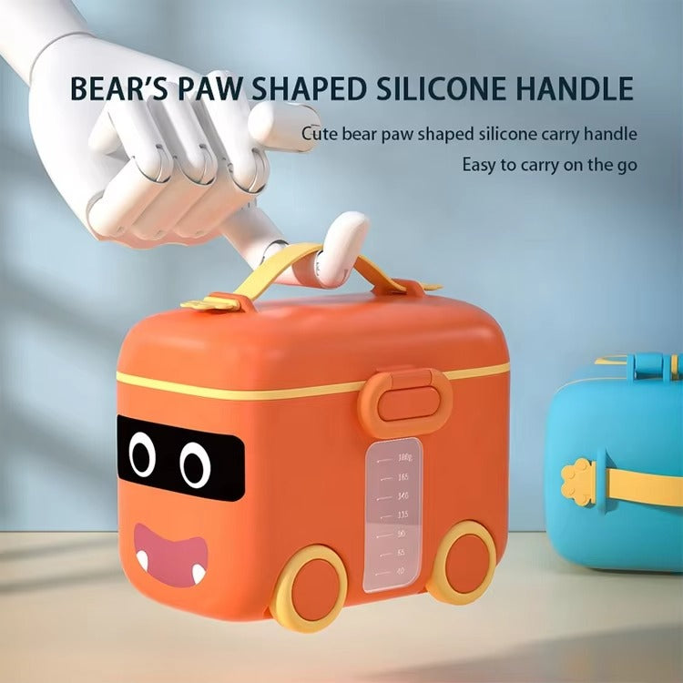 Food Grade- Bus Shaped Baby Powder Storage Box