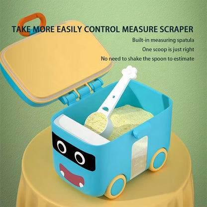 Food Grade- Bus Shaped Baby Powder Storage Box