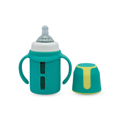 Blue Star Wide Caliber Glass Feeding Bottle (150 Ml)