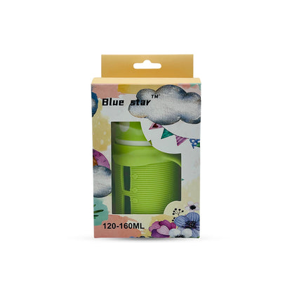 Blue Star Wide Caliber Glass Feeding Bottle (150 Ml)