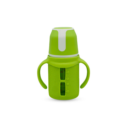 Blue Star Wide Caliber Glass Feeding Bottle (150 Ml)