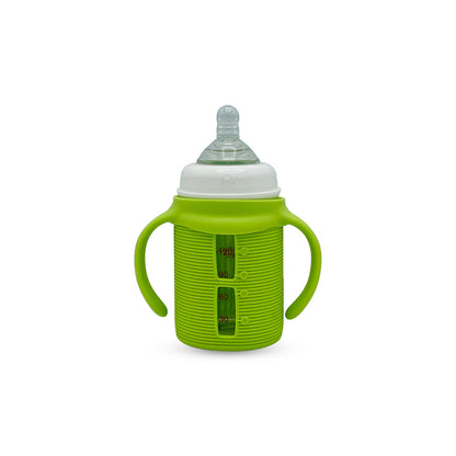 Blue Star Wide Caliber Glass Feeding Bottle (150 Ml)