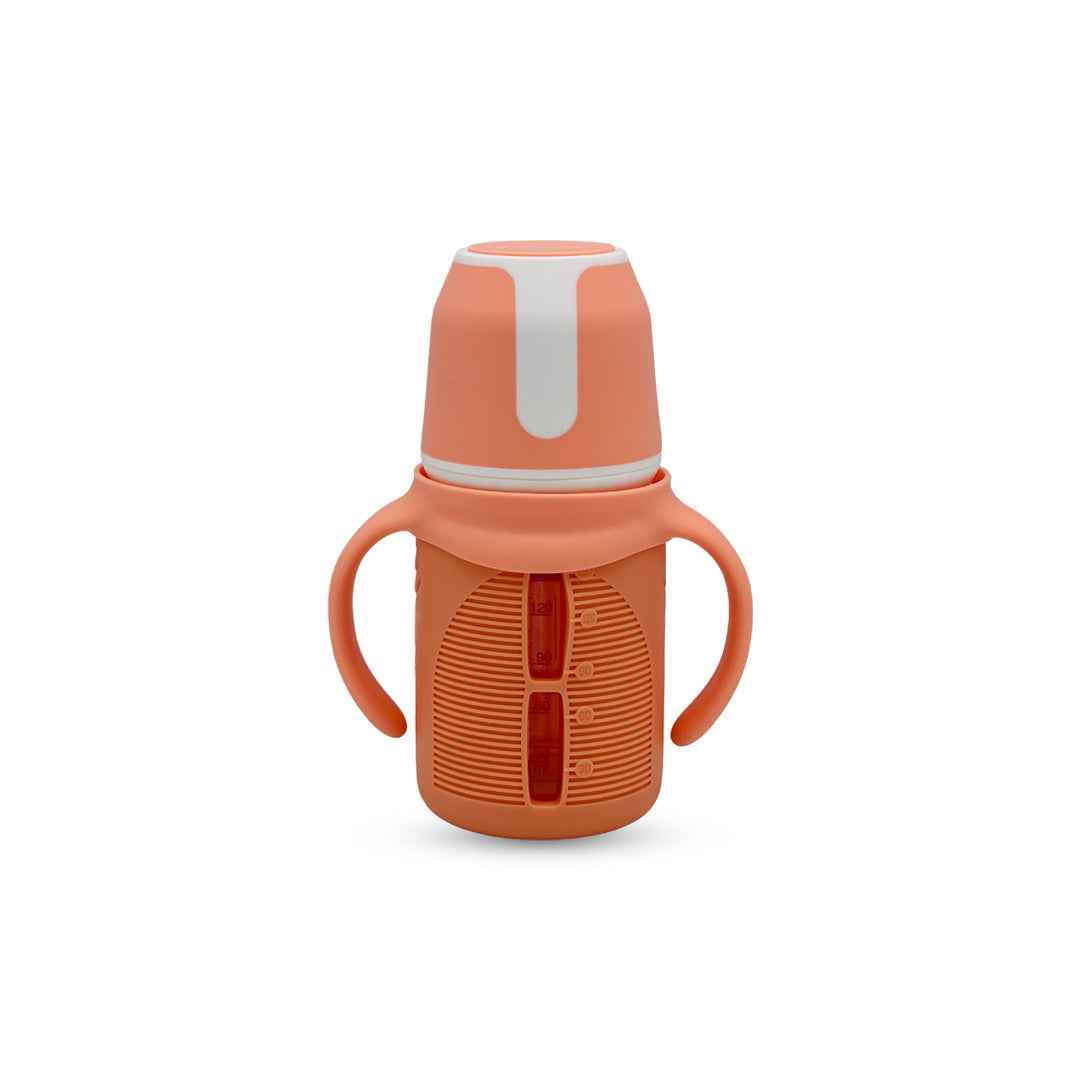 Blue Star Wide Caliber Glass Feeding Bottle (150 Ml)