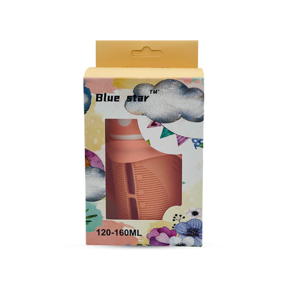Blue Star Wide Caliber Glass Feeding Bottle (150 Ml)