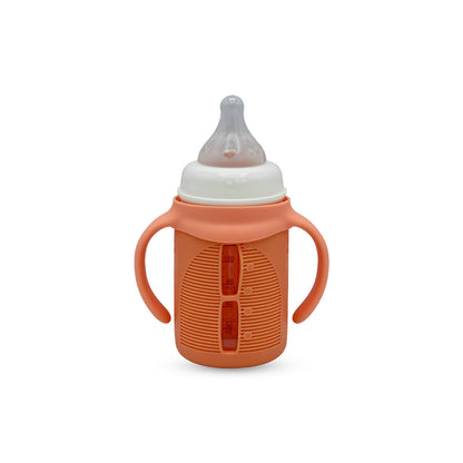Blue Star Wide Caliber Glass Feeding Bottle (150 Ml)