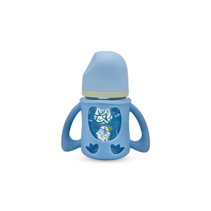 Blue Star Wide Caliber Glass Feeding Bottle (160 Ml)