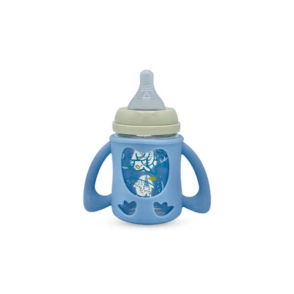 Blue Star Wide Caliber Glass Feeding Bottle (160 Ml)