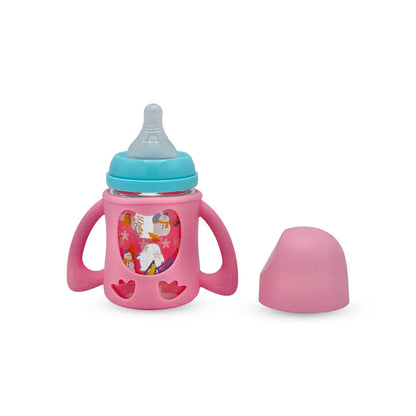 Blue Star Wide Caliber Glass Feeding Bottle (160 Ml)