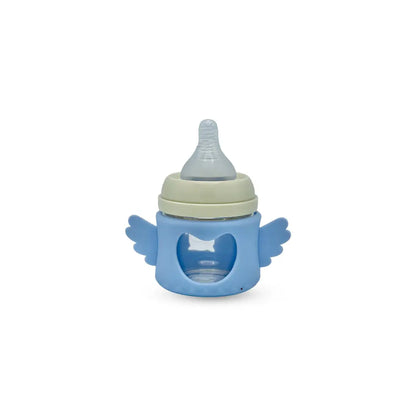 Blue Star Wide Caliber Glass Feeding Bottle (80 Ml)