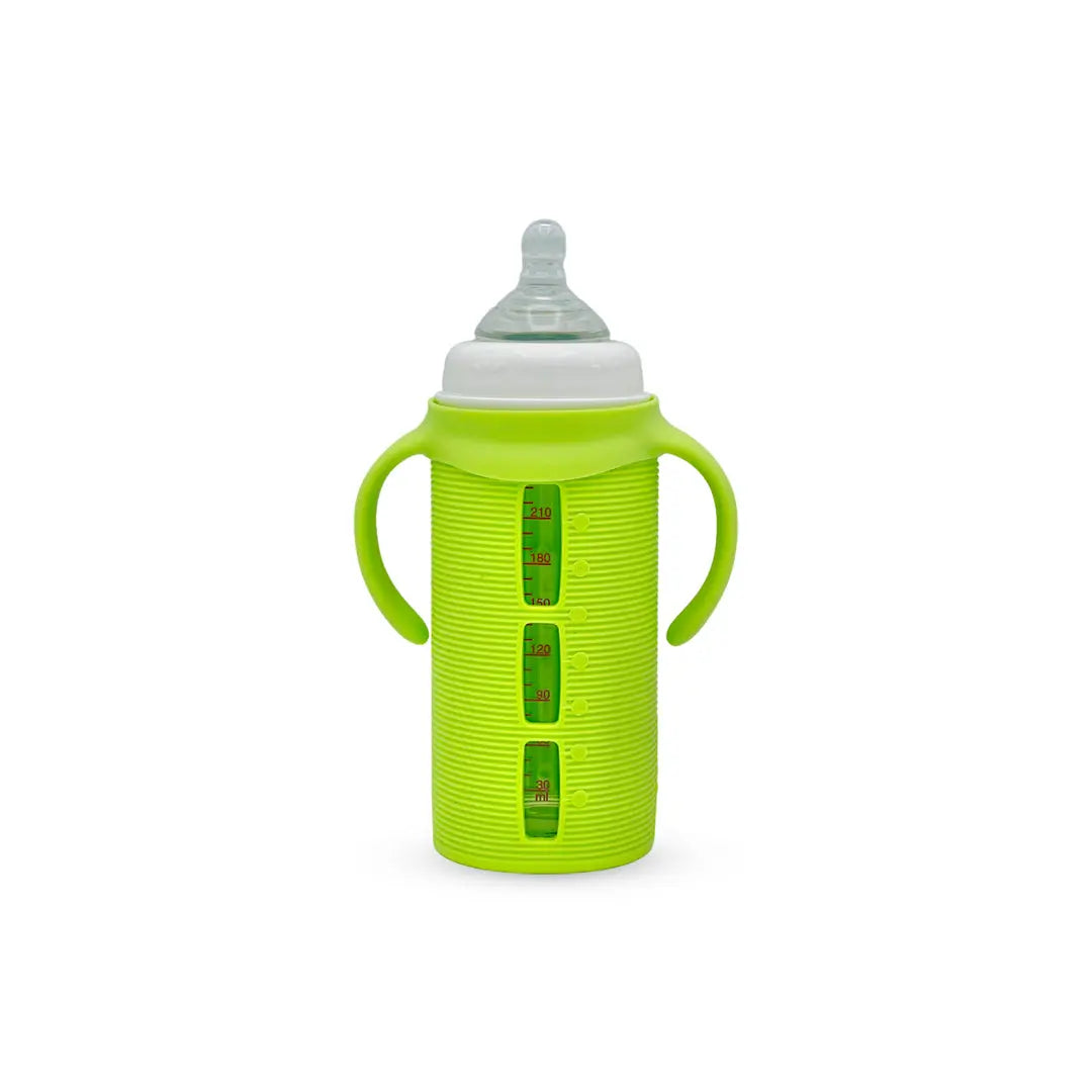 Blue Star Wide Caliber Glass Feeding Bottle (240 Ml)